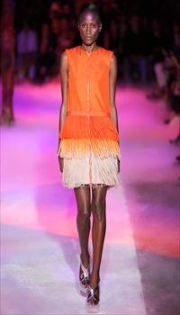 Aminata at Moncler Gamme Rouge Spring/Summer 2012