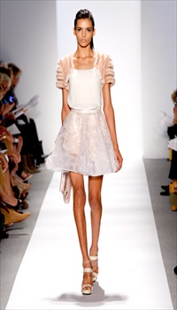 Simone at Dennis Basso Spring/Summer 2011